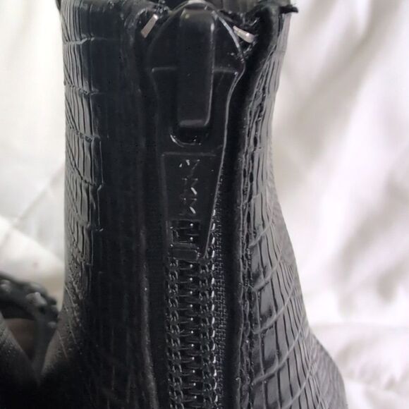 Seychelles size 8 Black Rhinestone Open Toe Heels with Ankle Strap - Picture 8 of 14